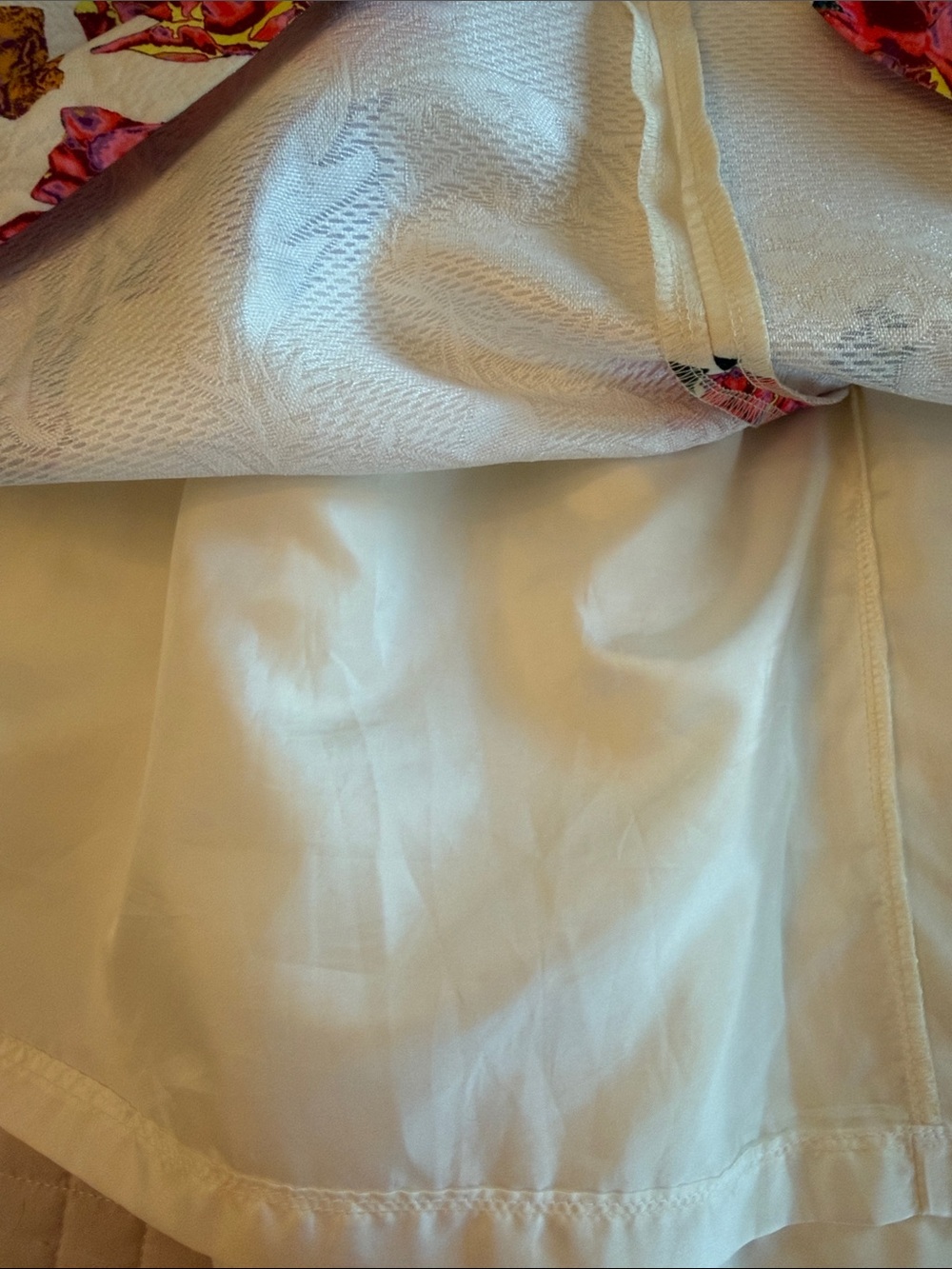 Ivory Floral Jacquard Fit & Flare Skirt – Bold Rose Print Size Small - Picture 10 of 12